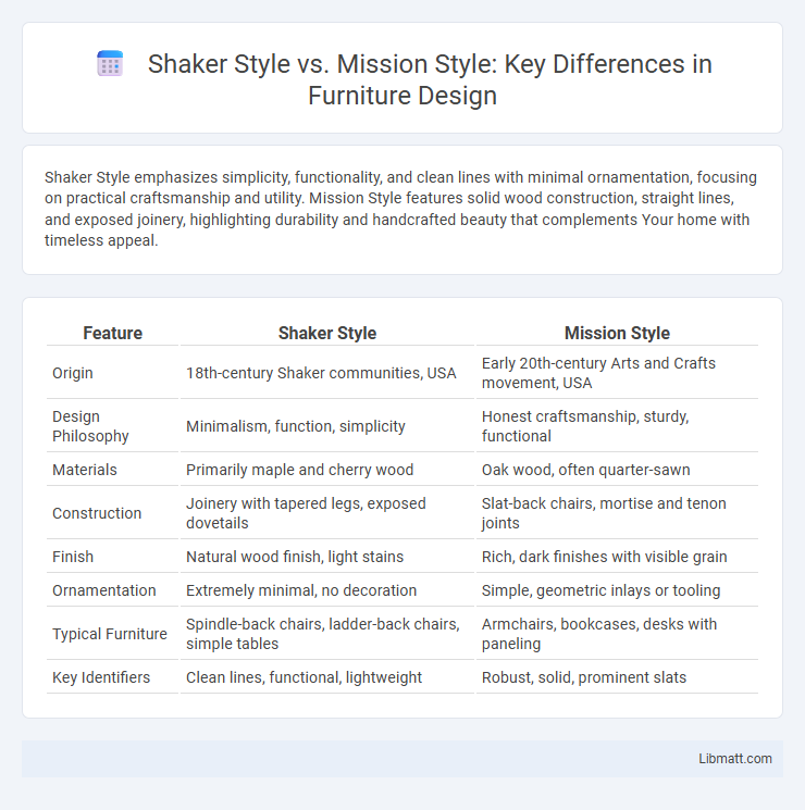 Shaker Style vs. Mission Style: Key Differences in Furniture Design