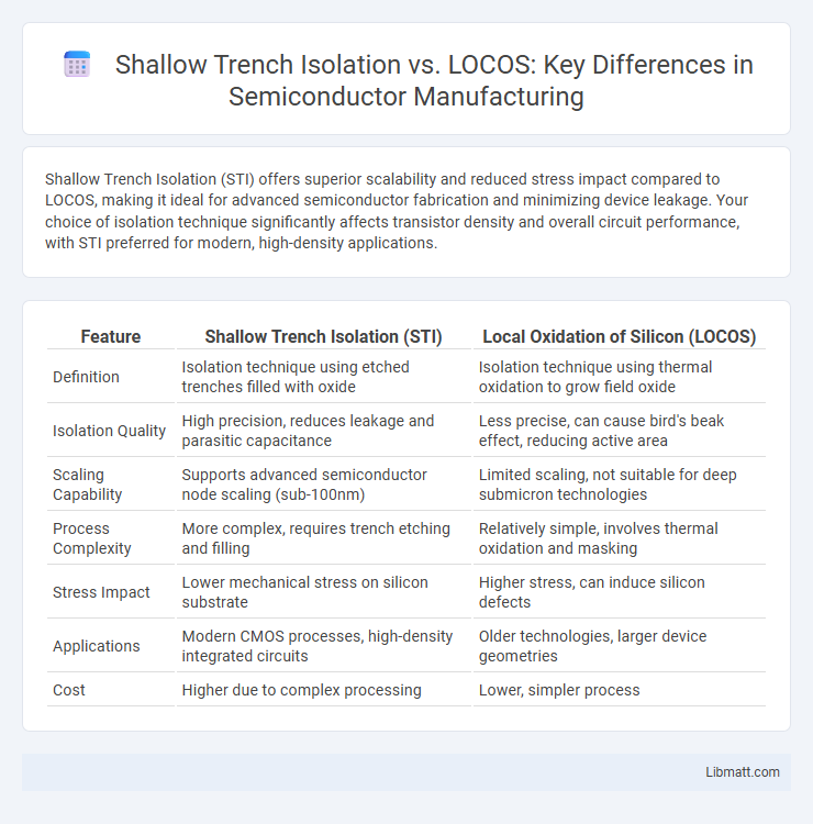 Shallow Trench Isolation vs. LOCOS: Key Differences in Semiconductor Manufacturing