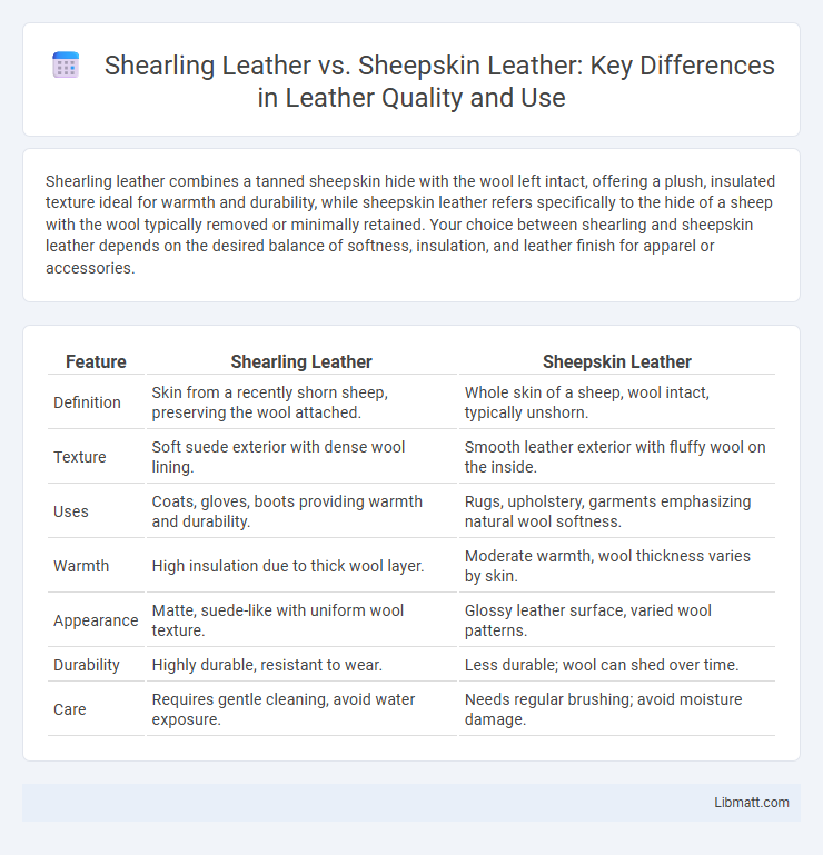 Shearling Leather vs. Sheepskin Leather: Key Differences in Leather Quality and Use