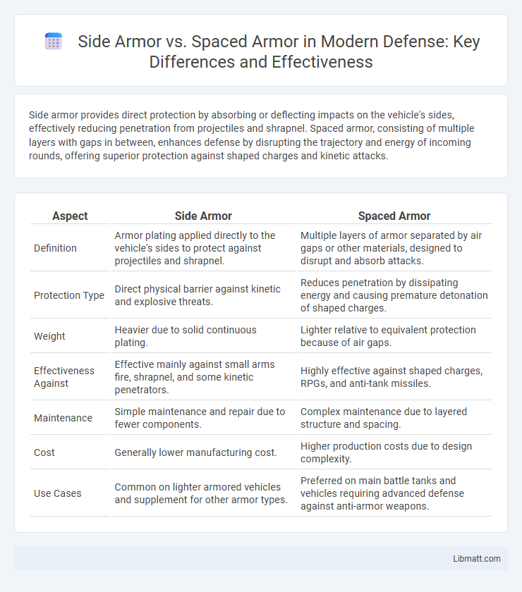 Side Armor vs. Spaced Armor in Modern Defense: Key Differences and Effectiveness