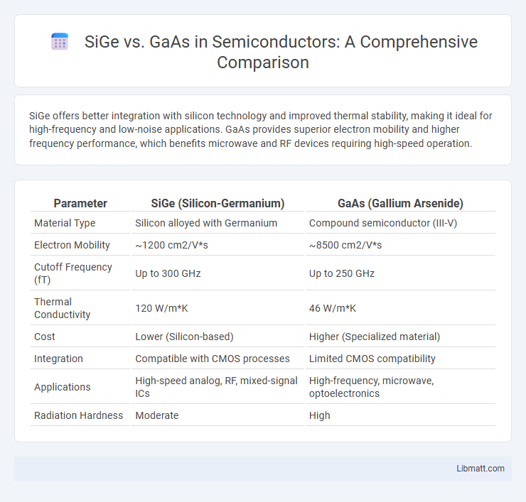 SiGe vs. GaAs in Semiconductors: A Comprehensive Comparison