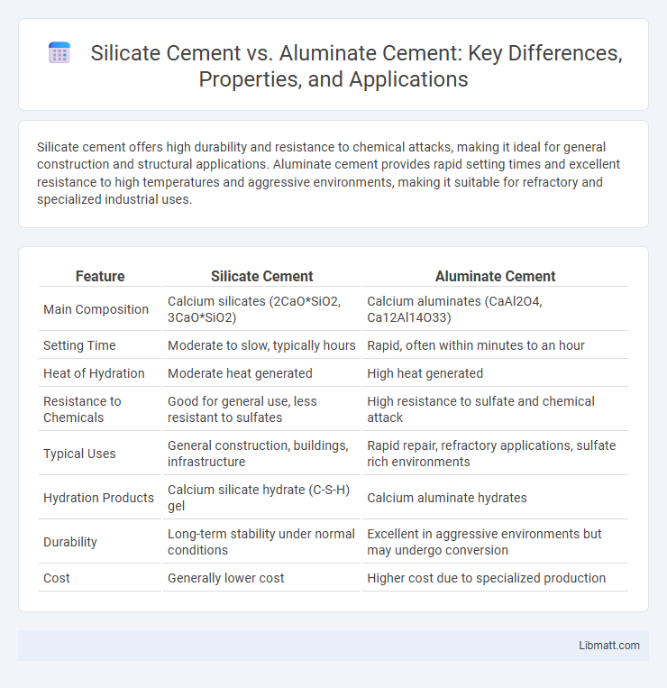 Silicate Cement vs. Aluminate Cement: Key Differences, Properties, and Applications