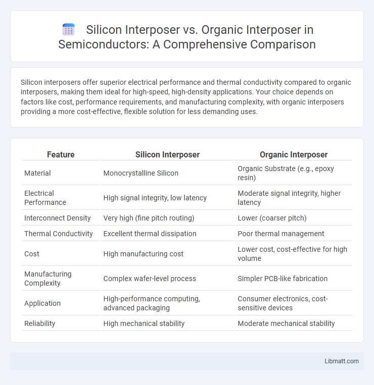 Silicon Interposer vs. Organic Interposer in Semiconductors: A Comprehensive Comparison