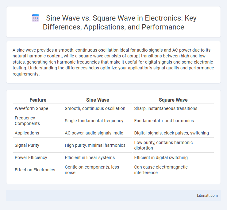 Sine Wave vs. Square Wave in Electronics: Key Differences, Applications, and Performance