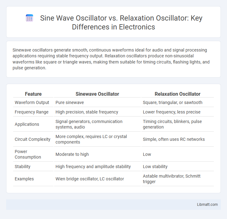 Sine Wave Oscillator vs. Relaxation Oscillator: Key Differences in Electronics