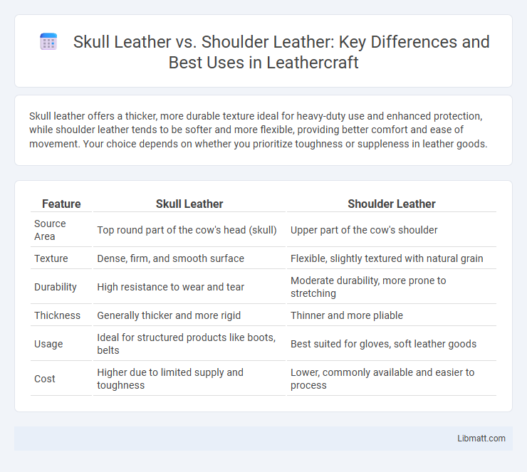 Skull Leather vs. Shoulder Leather: Key Differences and Best Uses in Leathercraft