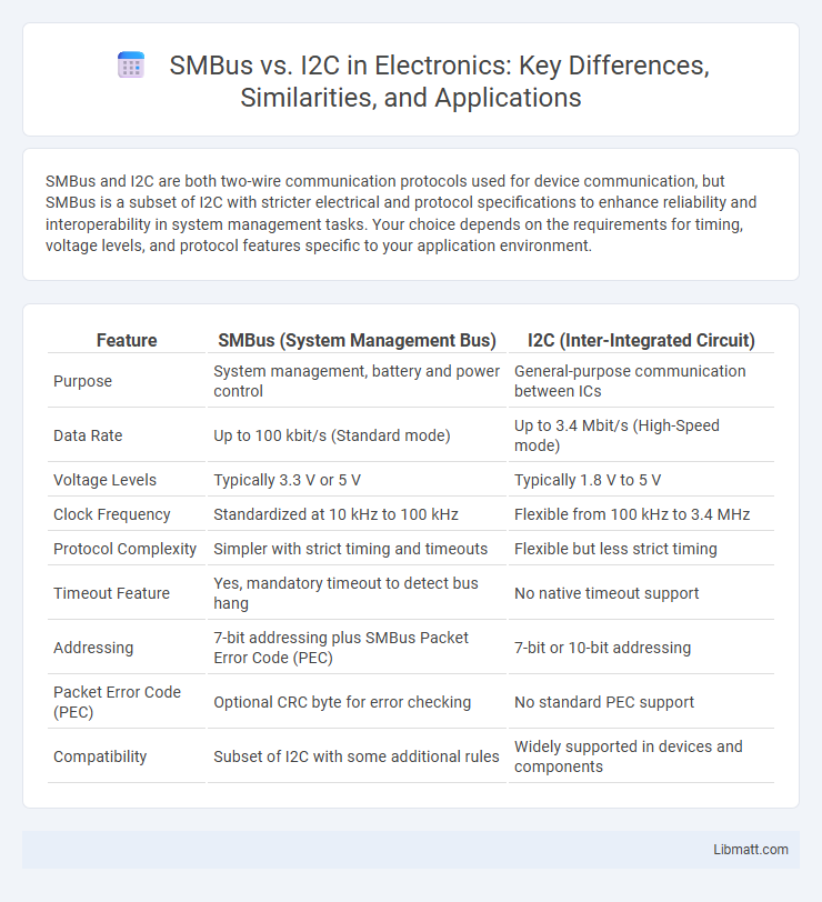SMBus vs. I2C in Electronics: Key Differences, Similarities, and Applications