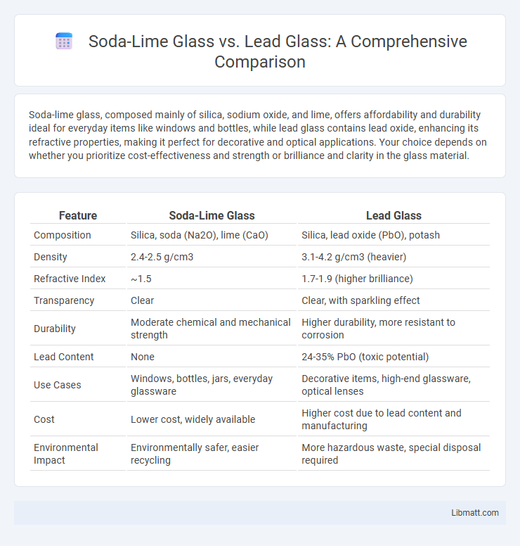 Soda-Lime Glass vs. Lead Glass: A Comprehensive Comparison