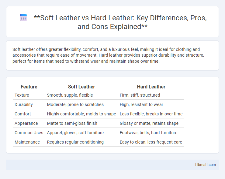 Soft Leather vs Hard Leather: Key Differences, Pros, and Cons Explained