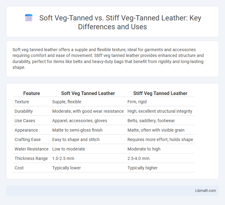 Soft Veg-Tanned vs. Stiff Veg-Tanned Leather: Key Differences and Uses