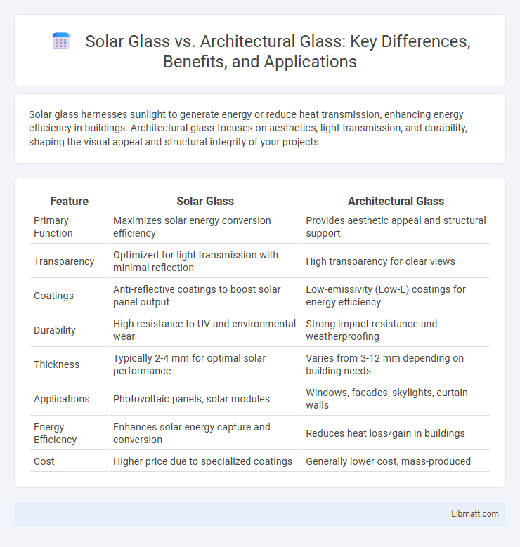 Solar Glass vs. Architectural Glass: Key Differences, Benefits, and Applications