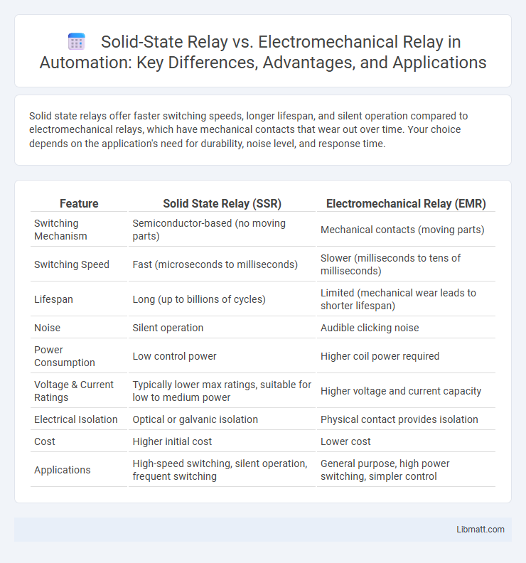 Solid-State Relay vs. Electromechanical Relay in Automation: Key Differences, Advantages, and Applications