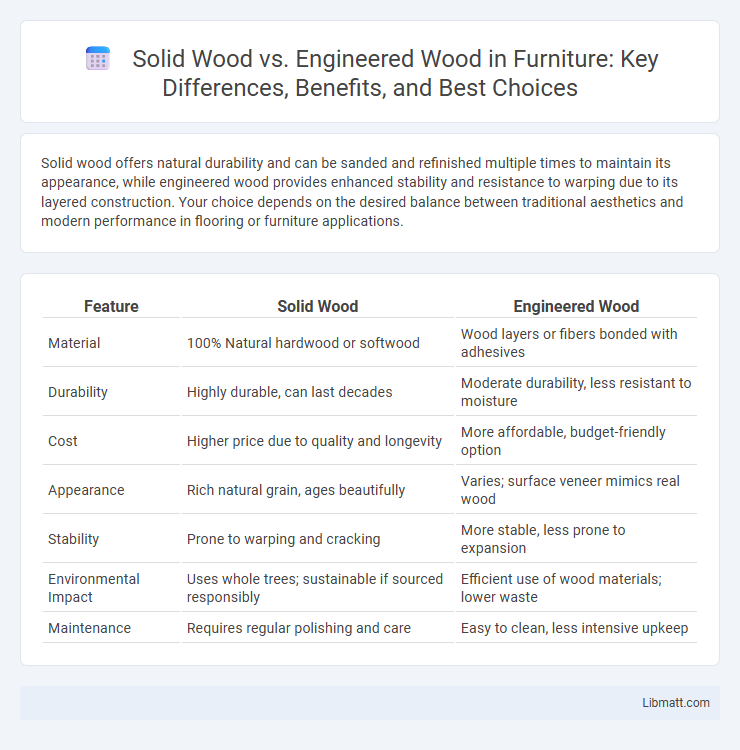 Solid Wood vs. Engineered Wood in Furniture: Key Differences, Benefits, and Best Choices