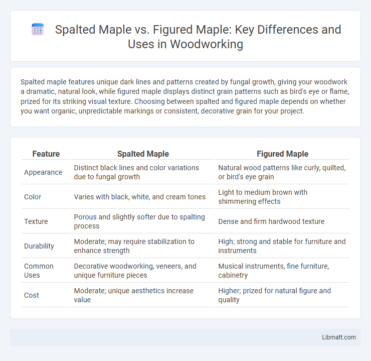 Spalted Maple vs. Figured Maple: Key Differences and Uses in Woodworking