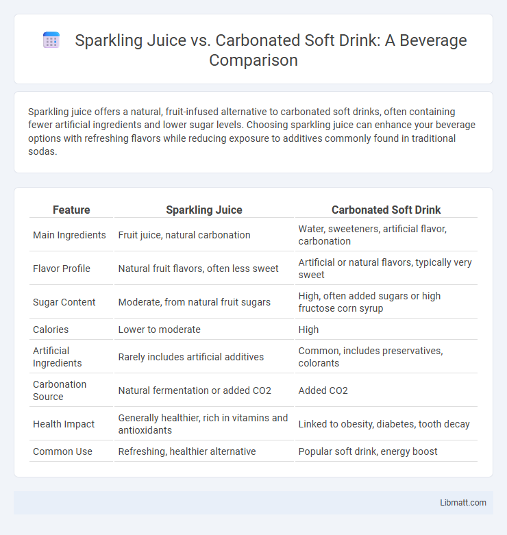 Sparkling Juice vs. Carbonated Soft Drink: A Beverage Comparison
