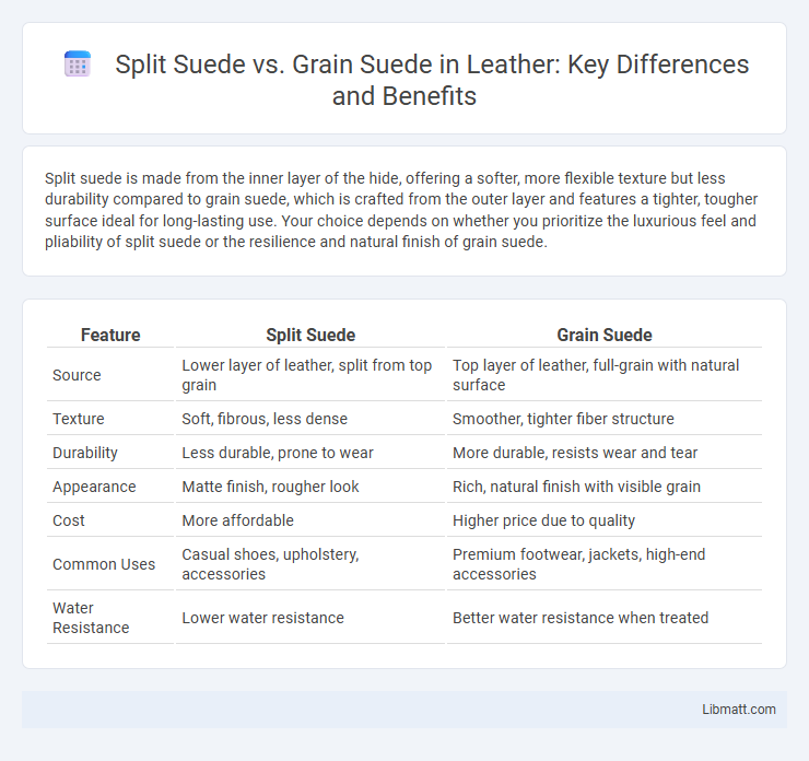 Split Suede vs. Grain Suede in Leather: Key Differences and Benefits