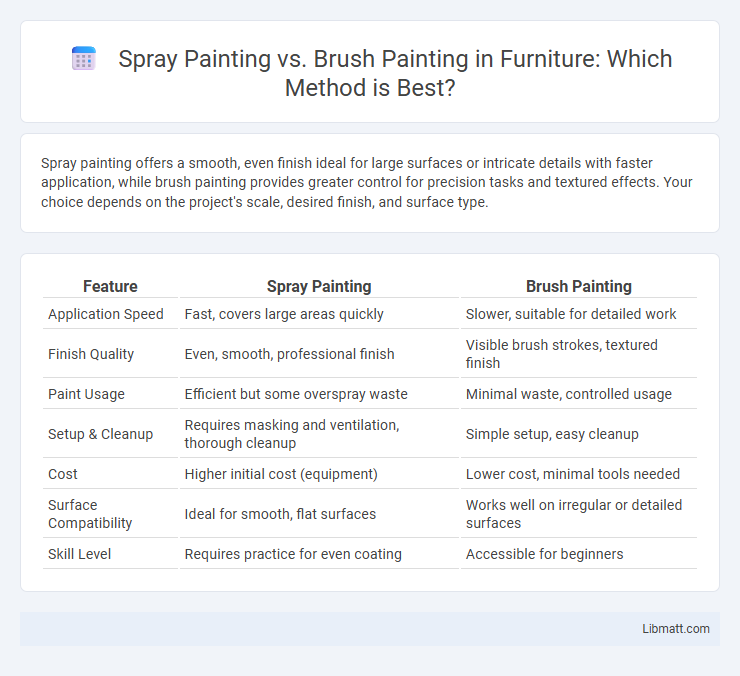 Spray Painting vs. Brush Painting in Furniture: Which Method is Best?