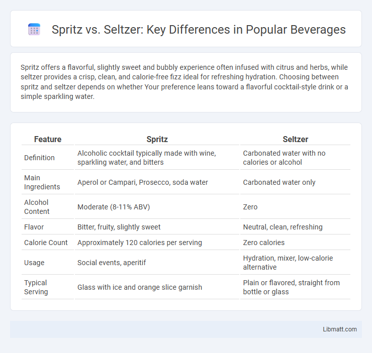 Spritz vs. Seltzer: Key Differences in Popular Beverages