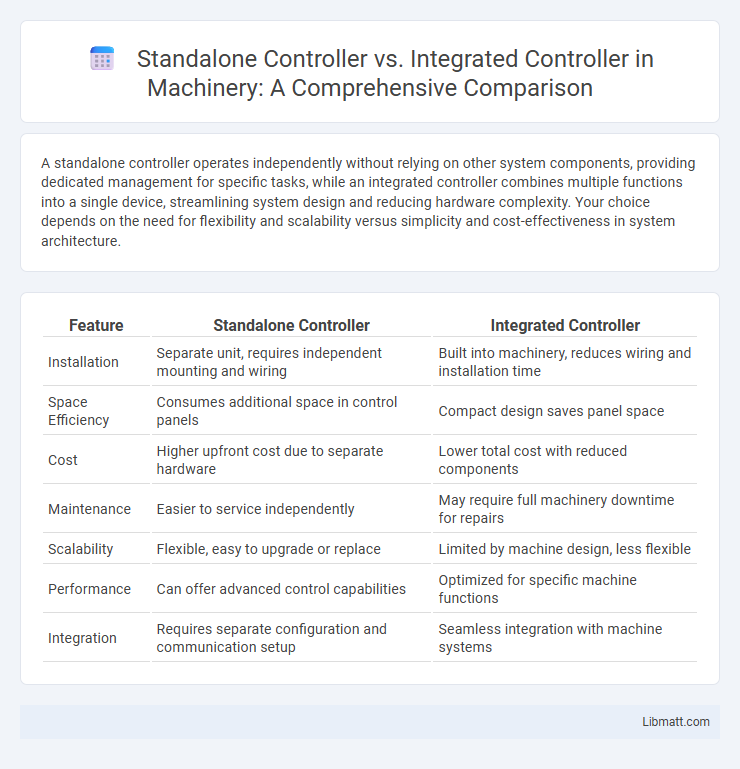 Standalone Controller vs. Integrated Controller in Machinery: A Comprehensive Comparison
