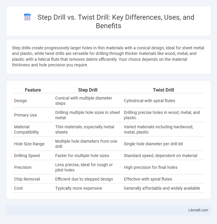 Step Drill vs. Twist Drill: Key Differences, Uses, and Benefits