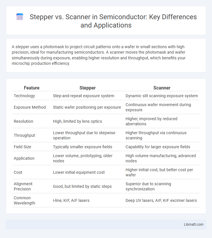 Stepper vs. Scanner in Semiconductor: Key Differences and Applications