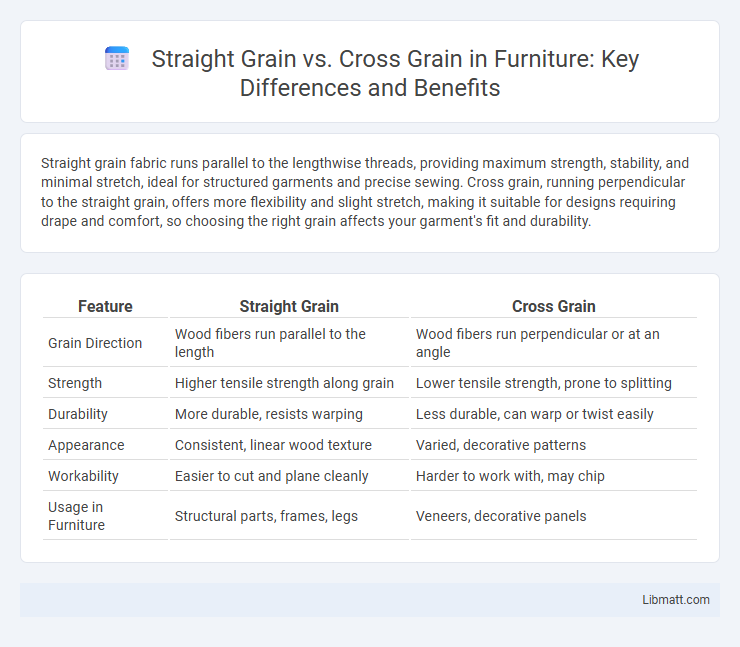 Straight Grain vs. Cross Grain in Furniture: Key Differences and Benefits
