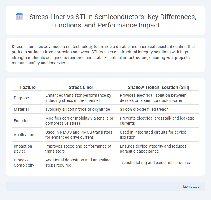 Stress Liner vs STI in Semiconductors: Key Differences, Functions, and Performance Impact
