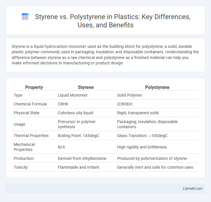 Styrene vs. Polystyrene in Plastics: Key Differences, Uses, and Benefits