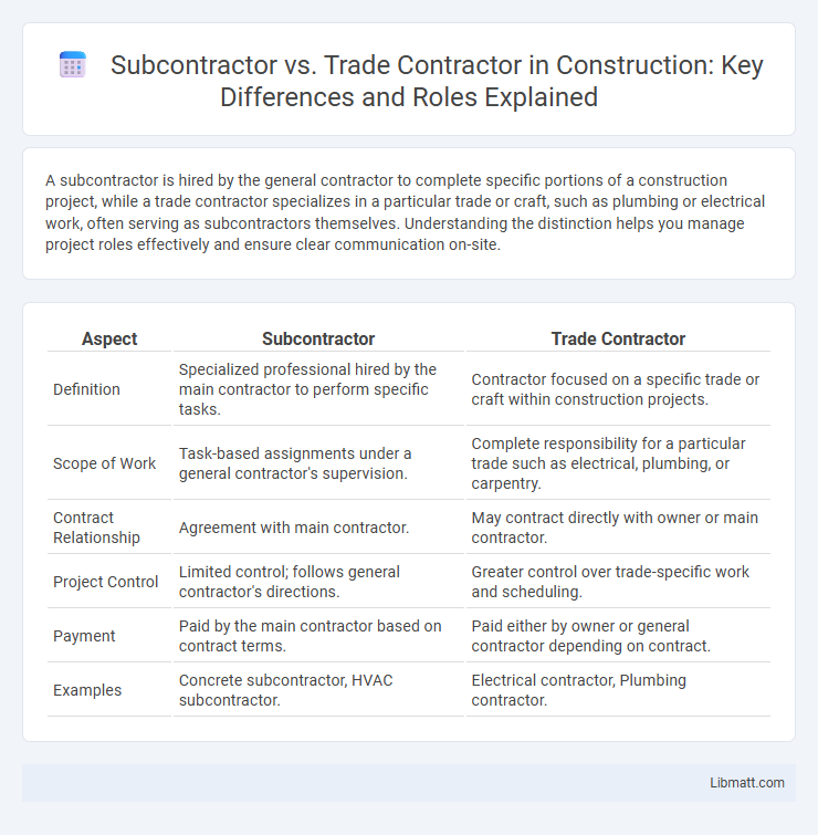 Subcontractor vs. Trade Contractor in Construction: Key Differences and Roles Explained