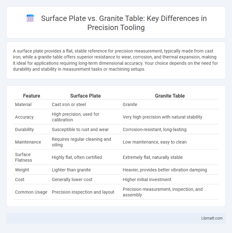 Surface Plate vs. Granite Table: Key Differences in Precision Tooling