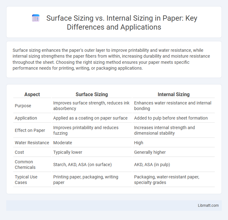 Surface Sizing vs. Internal Sizing in Paper: Key Differences and Applications