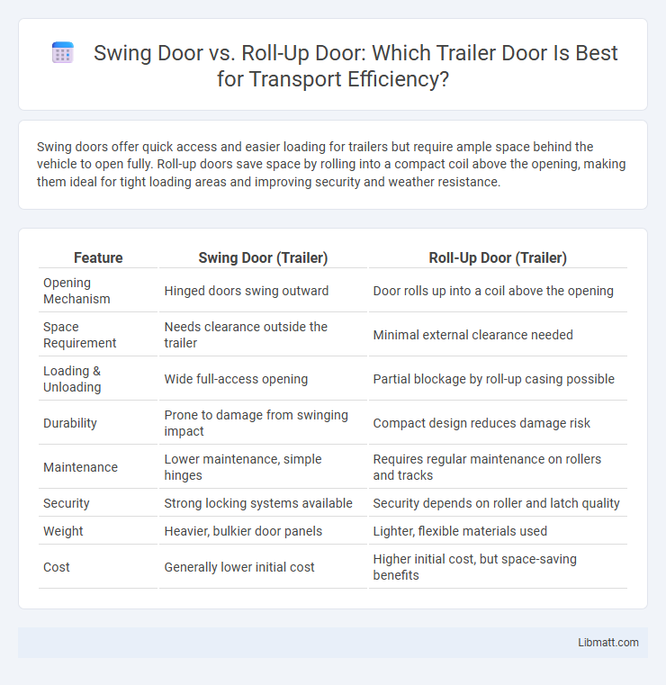 Swing Door vs. Roll-Up Door: Which Trailer Door Is Best for Transport Efficiency?
