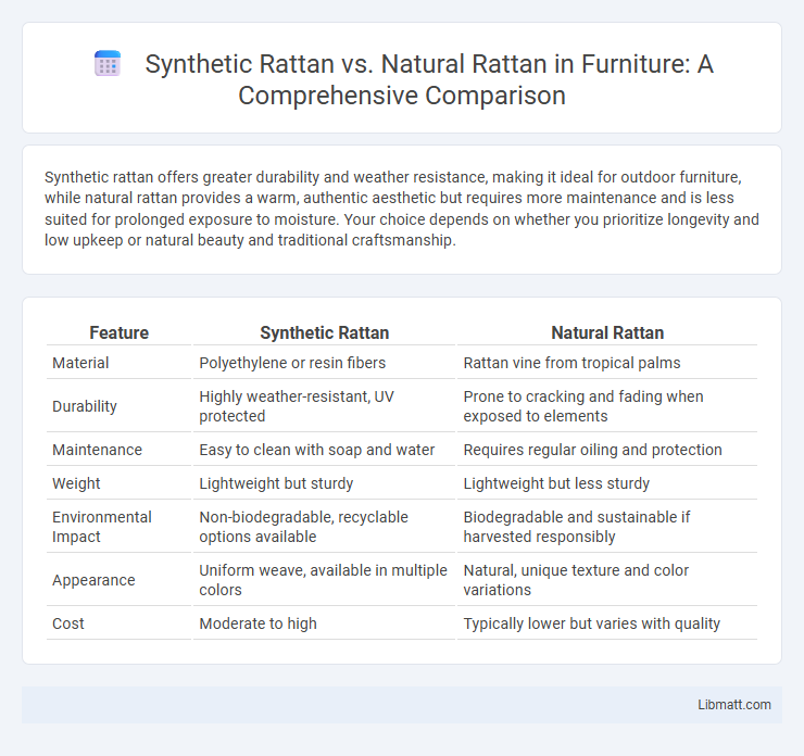 Synthetic Rattan vs. Natural Rattan in Furniture: A Comprehensive Comparison