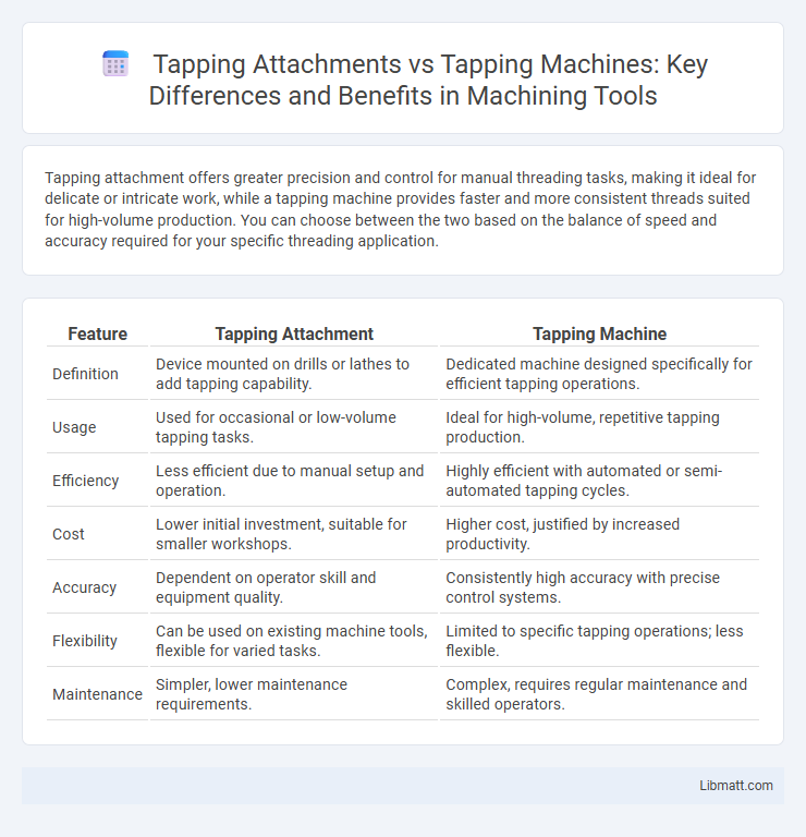 Tapping Attachments vs Tapping Machines: Key Differences and Benefits in Machining Tools