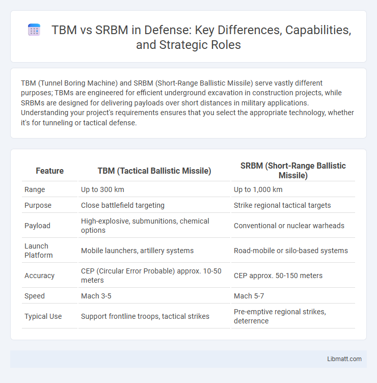 TBM vs SRBM in Defense: Key Differences, Capabilities, and Strategic Roles