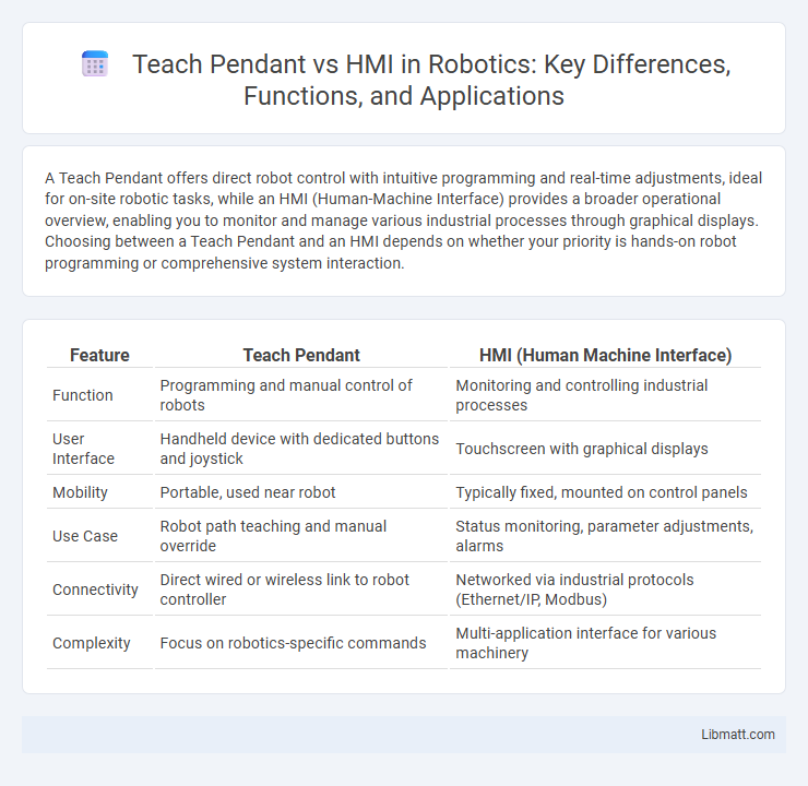 Teach Pendant vs HMI in Robotics: Key Differences, Functions, and Applications