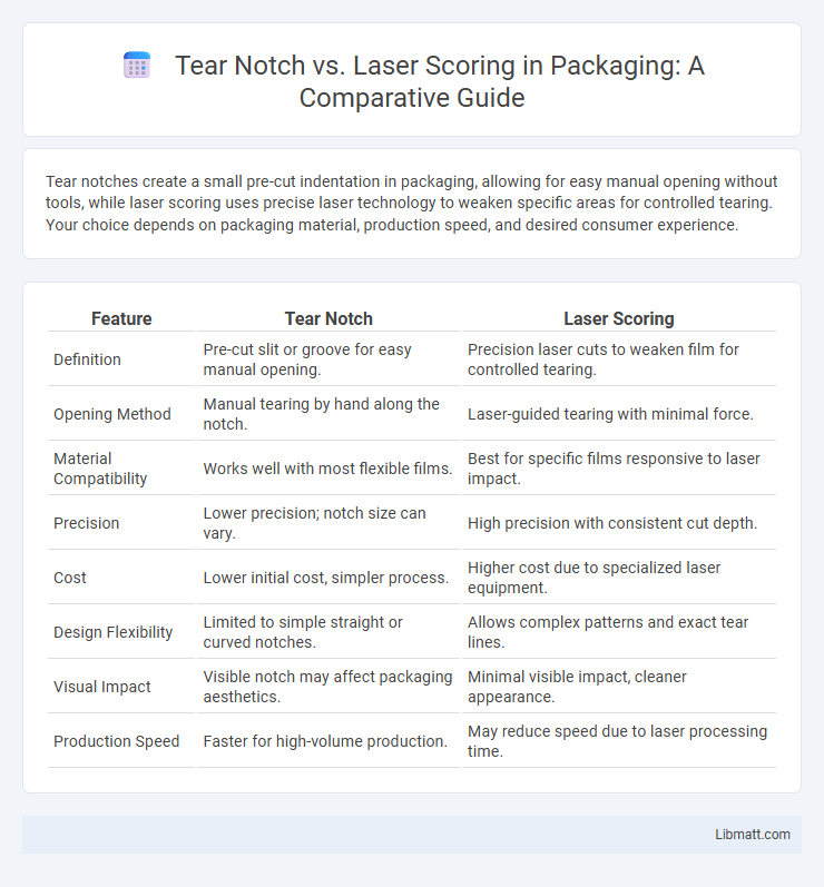 Tear Notch vs. Laser Scoring in Packaging: A Comparative Guide