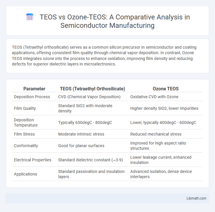 TEOS vs Ozone-TEOS: A Comparative Analysis in Semiconductor Manufacturing