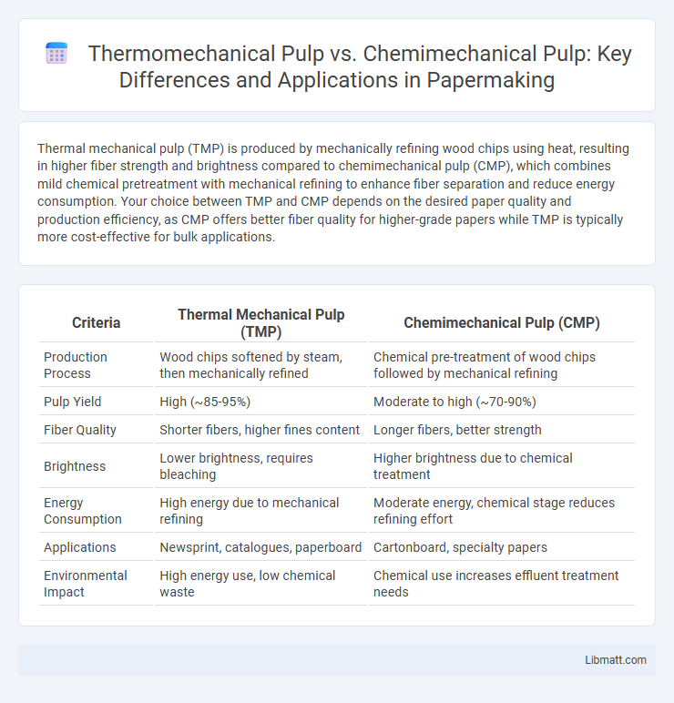 Thermomechanical Pulp vs. Chemimechanical Pulp: Key Differences and Applications in Papermaking
