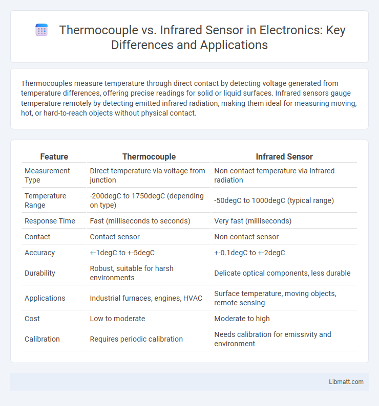 Thermocouple vs. Infrared Sensor in Electronics: Key Differences and Applications