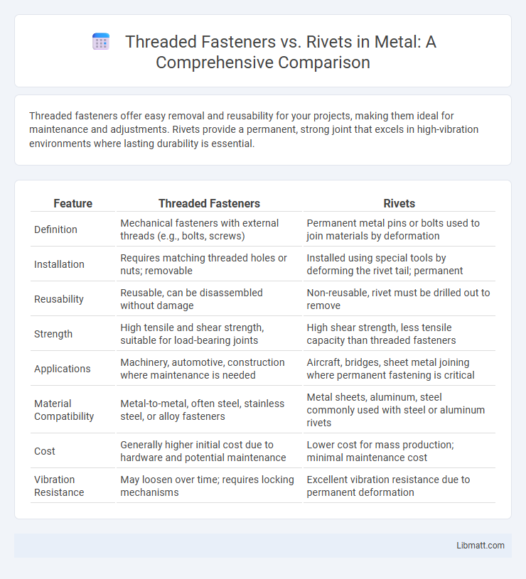 Threaded Fasteners vs. Rivets in Metal: A Comprehensive Comparison