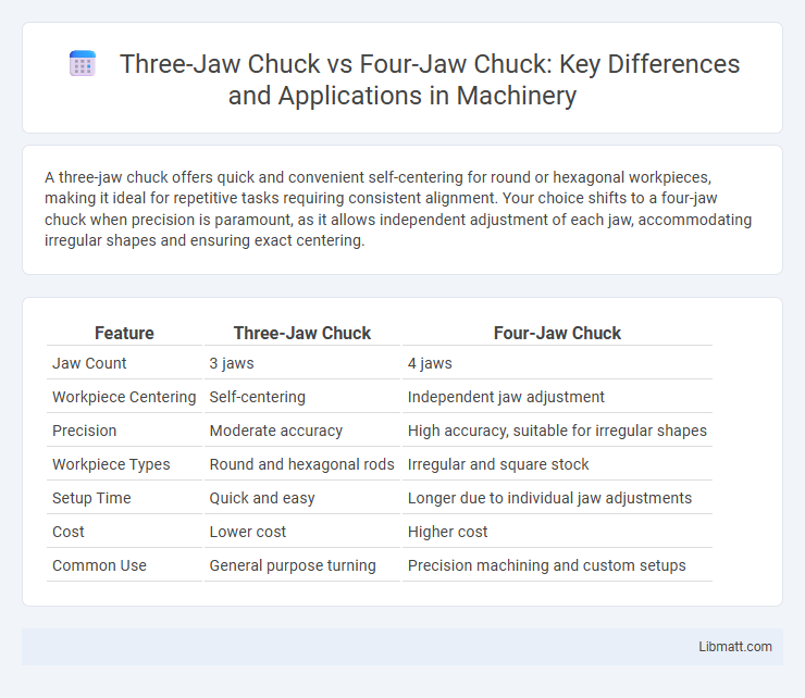 Three-Jaw Chuck vs Four-Jaw Chuck: Key Differences and Applications in Machinery