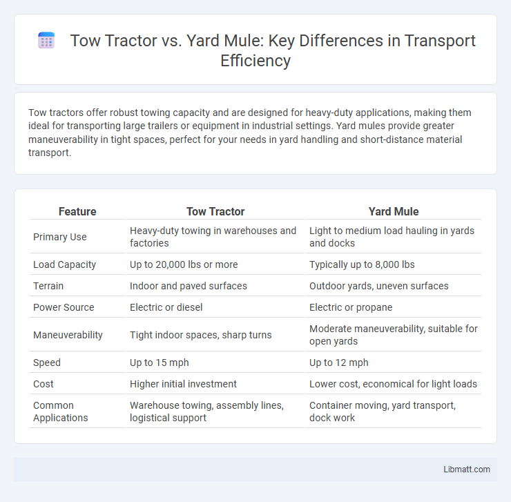 Tow Tractor vs. Yard Mule: Key Differences in Transport Efficiency
