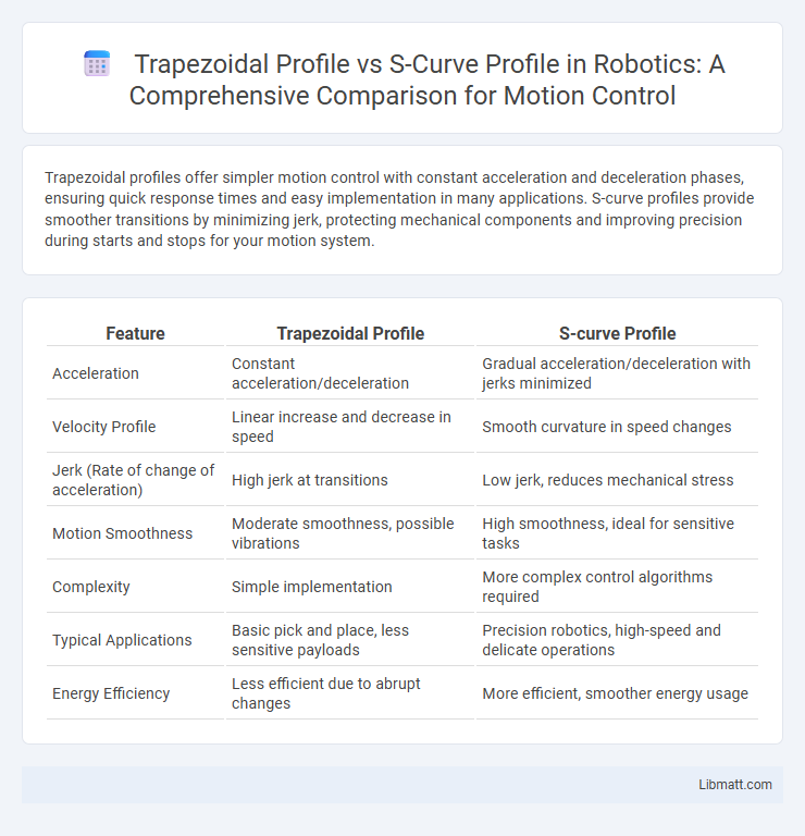 Trapezoidal Profile vs S-Curve Profile in Robotics: A Comprehensive Comparison for Motion Control