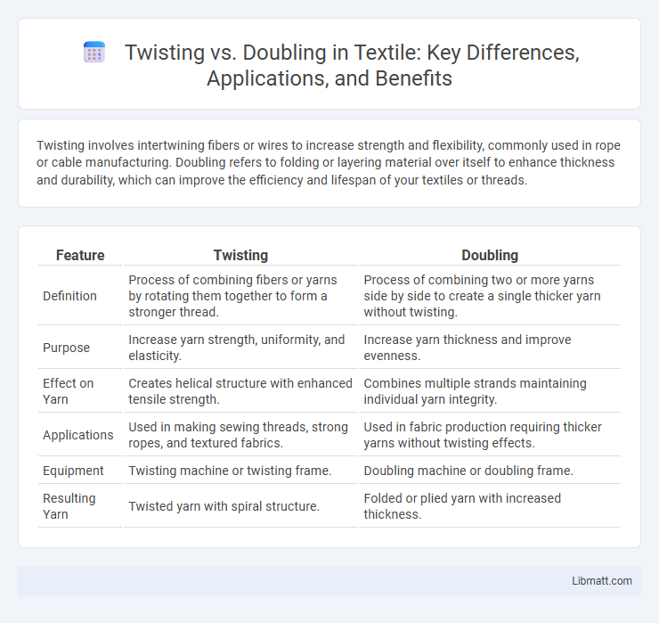 Twisting vs. Doubling in Textile: Key Differences, Applications, and Benefits