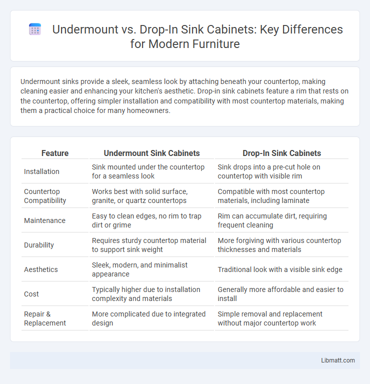 Undermount vs. Drop-In Sink Cabinets: Key Differences for Modern Furniture