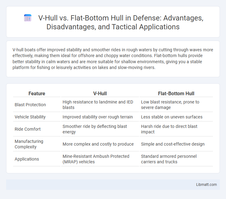 V-Hull vs. Flat-Bottom Hull in Defense: Advantages, Disadvantages, and Tactical Applications