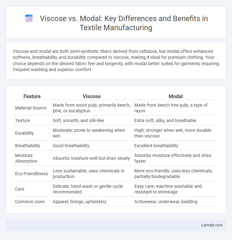 Viscose vs. Modal: Key Differences and Benefits in Textile Manufacturing