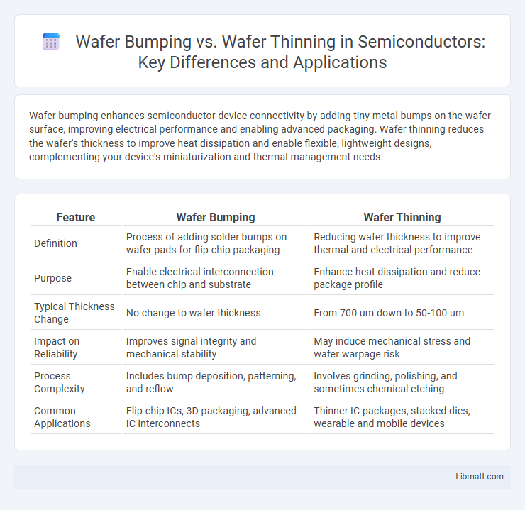Wafer Bumping vs. Wafer Thinning in Semiconductors: Key Differences and Applications