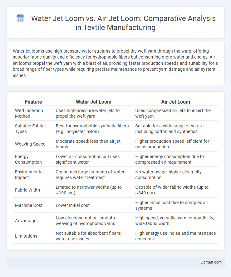 Water Jet Loom vs. Air Jet Loom: Comparative Analysis in Textile Manufacturing